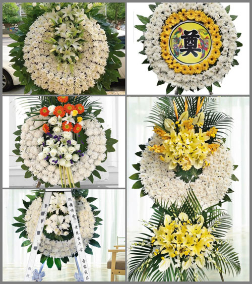 广东梅州市五华县安流镇福陂村花圈速递